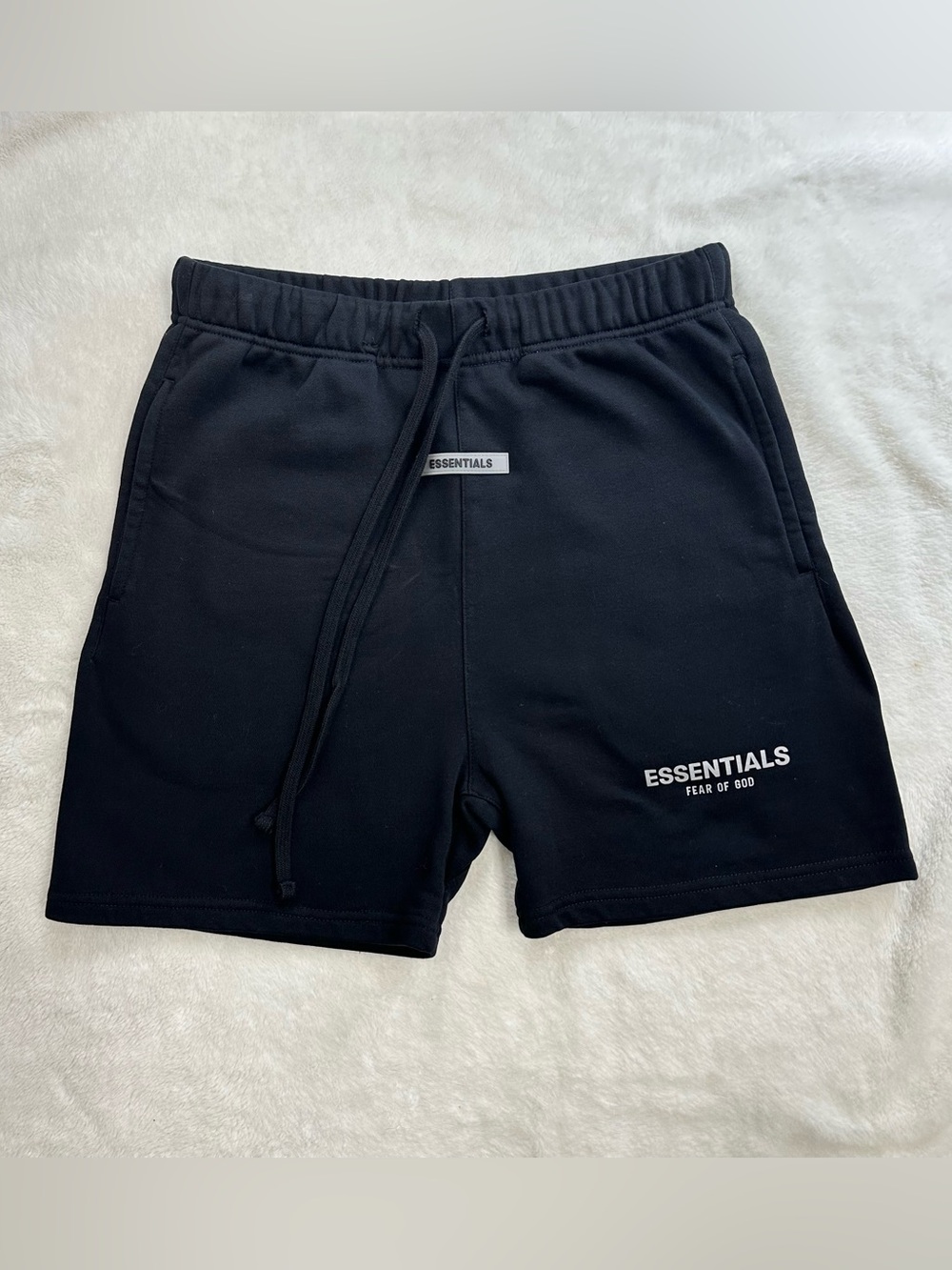 Fear of God Essentials French Terry Sweatshorts Black Medium Like New